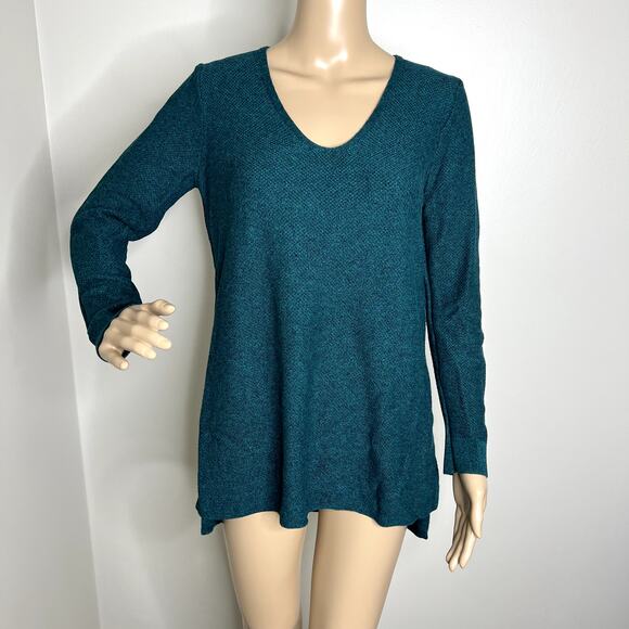 Old Navy Teal Knit V-Neck Sweater - Picture 1 of 8